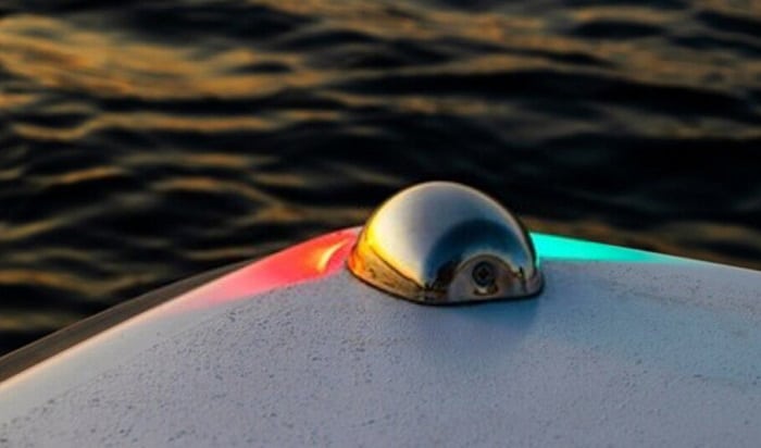 Pactrade Marine Pontoon Folded LED Navigation Light  Stern Anchor Light 10.5'' 