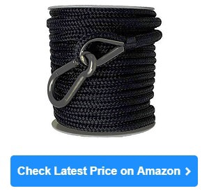 x 100 Ft Diamond Braided Rope for Knot Tying Practice, Camping, Boats, 3/8  Inch