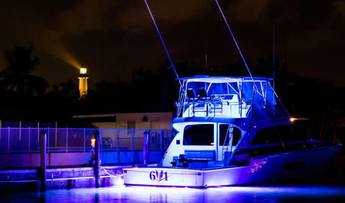 2PC Flood LED outdoor Light Bar Kit waterproof Boat Bass Ski Pontoon Marine