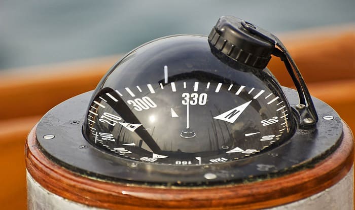 Pocket Sailor Boating Compass Handbuch Nautical GPS Maritime Compasses W Case 