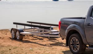 how to set up boat trailer bunks