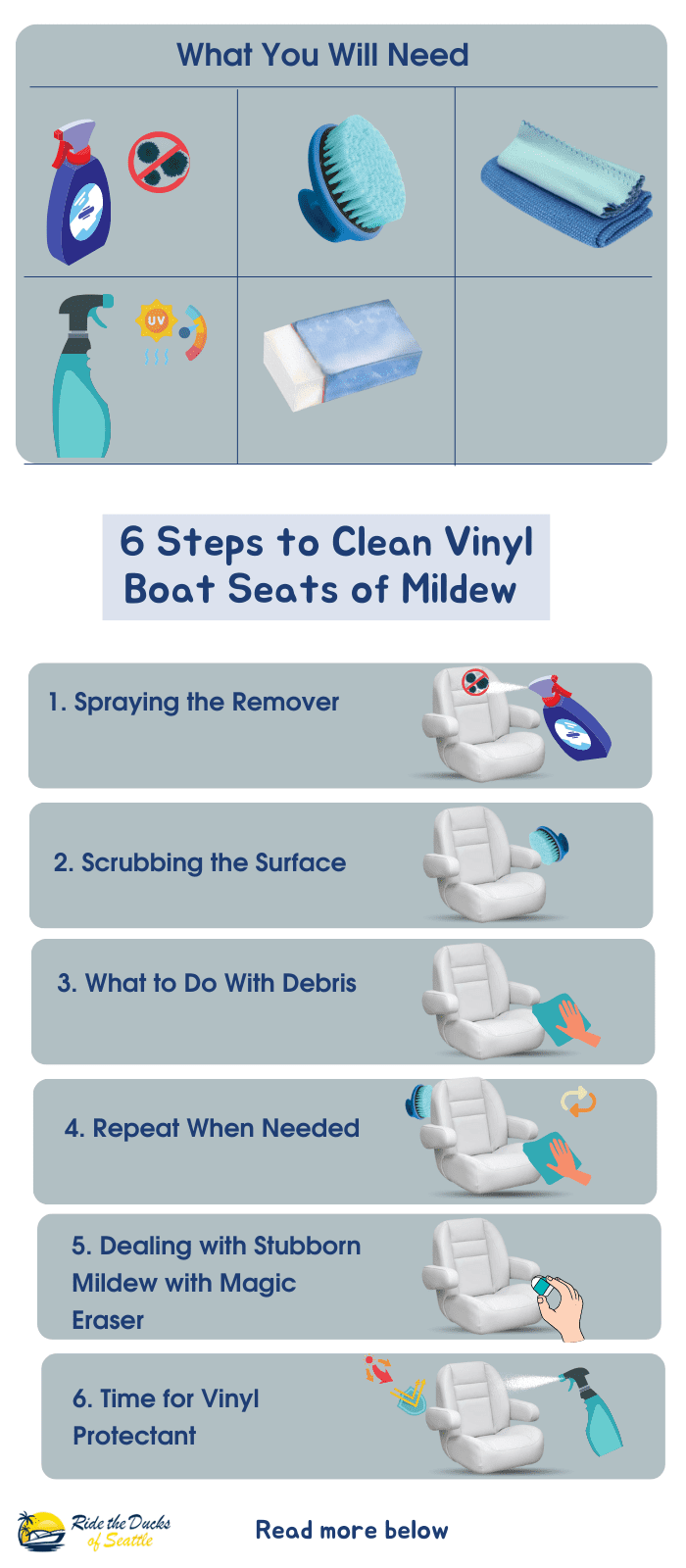 How to Remove Mildew Stains From Vinyl Boat Seats