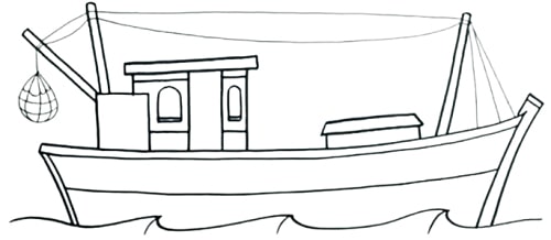 Boat Drawing Ideas » How to draw a Ship Step by Step