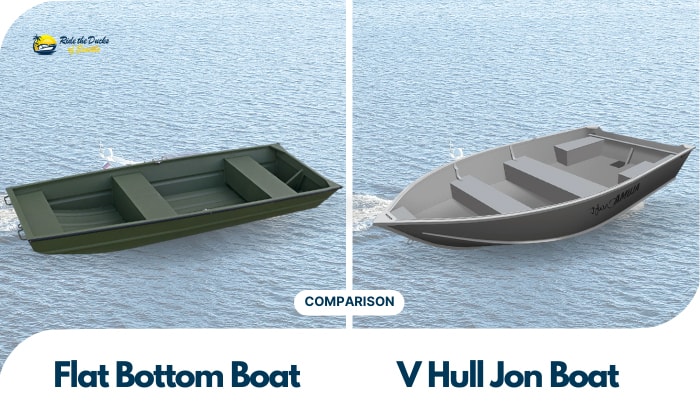 Flat Bottom vs V Hull Jon Boat: Differences and Comparison