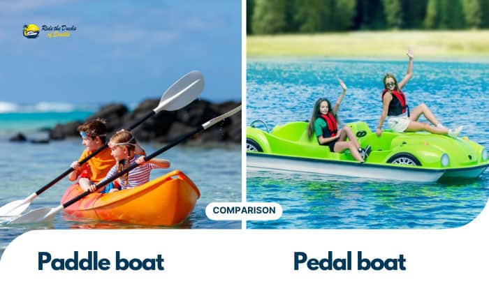 paddle vs pedal boat